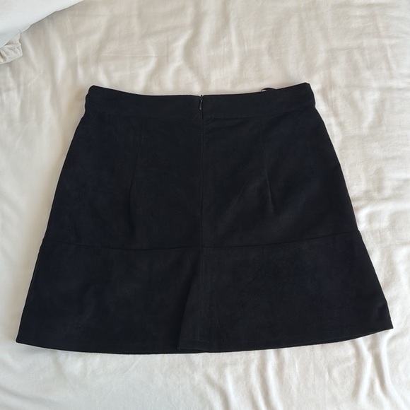 NWT Lulus Shenandoah Black Suede Mini Skirt - Picture 4 of 4